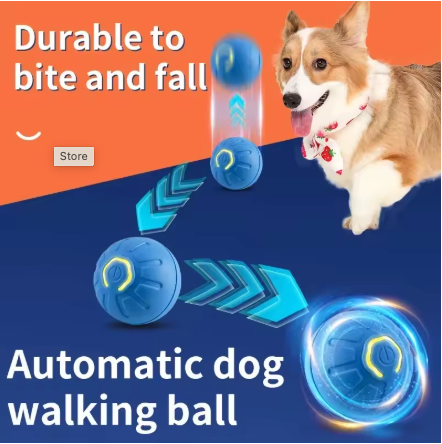 Smart Dog Toy Ball Electronic Interactive Pet Toy Moving Ball USB Automatic Moving Bouncing for Puppy Birthday Gift Cat Products